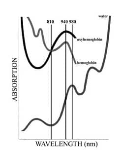 Laser wavelengths and absorption rates