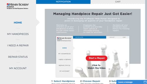 Henry Schein Launches ProRepair Web Portal