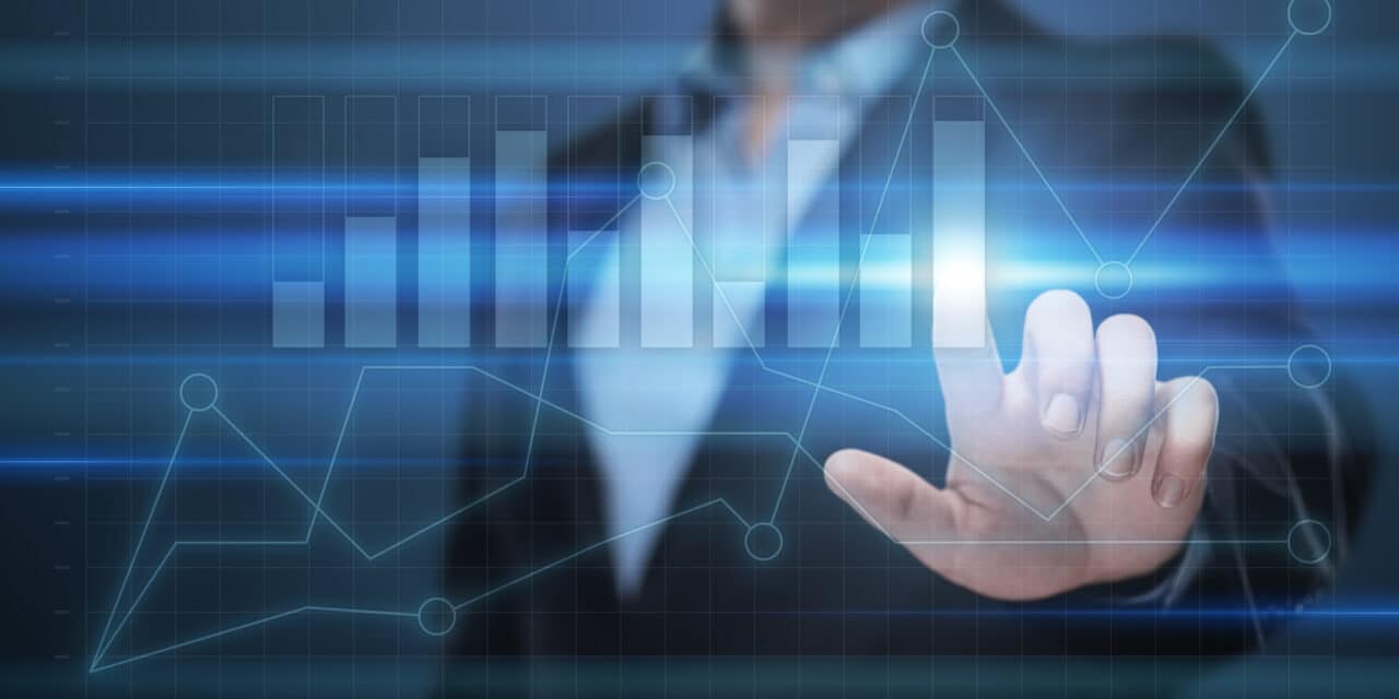 financial graph to indicate financial growth