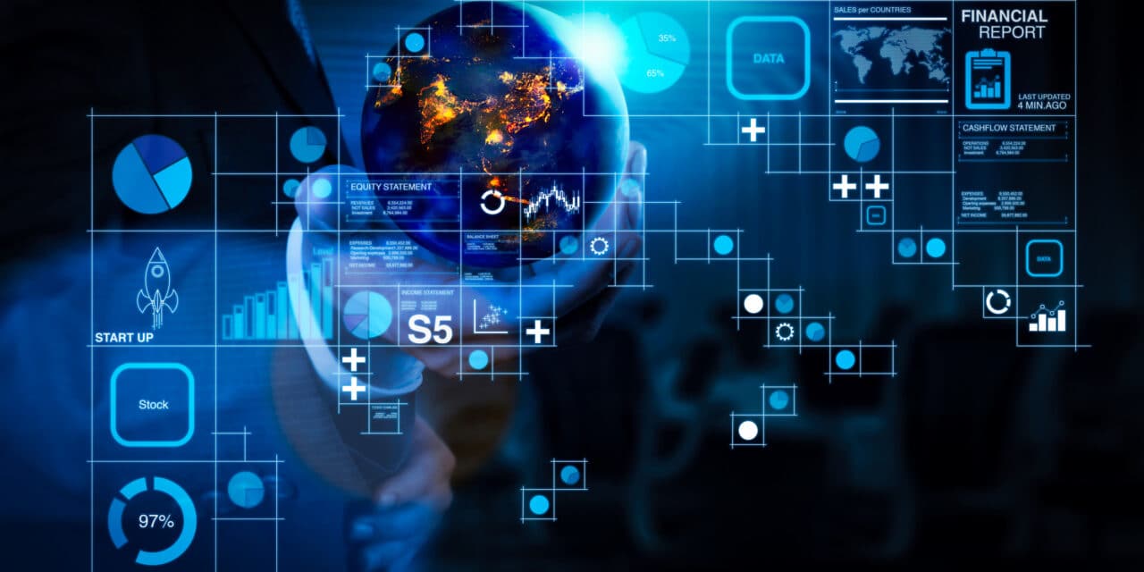 financial report concept image